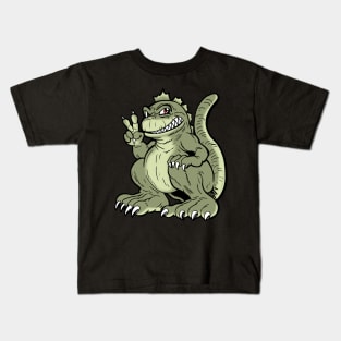 Super Deformed Kawaii Godzilla Kids T-Shirt